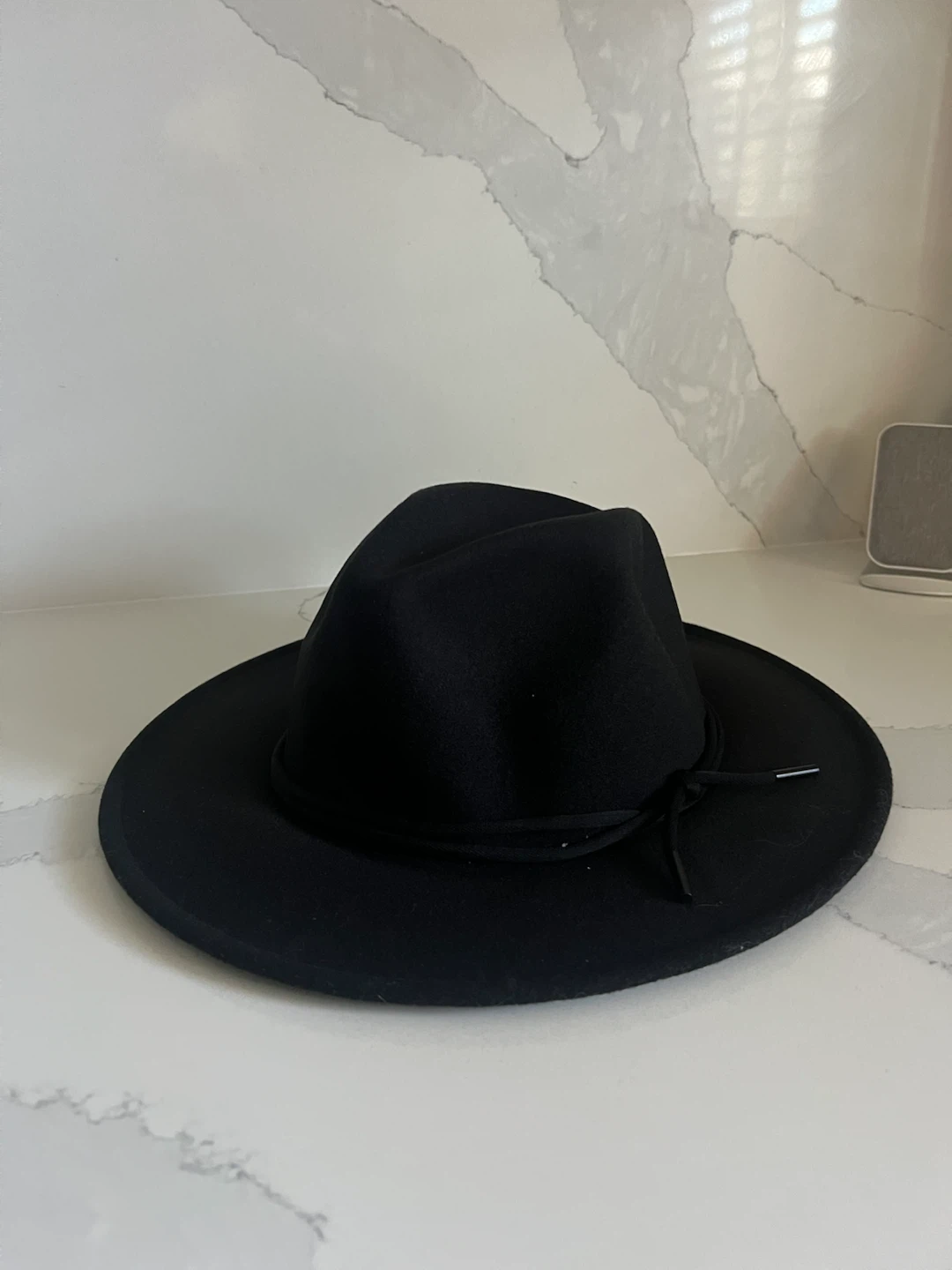 Black Fedora Hat Unisex - photo 2