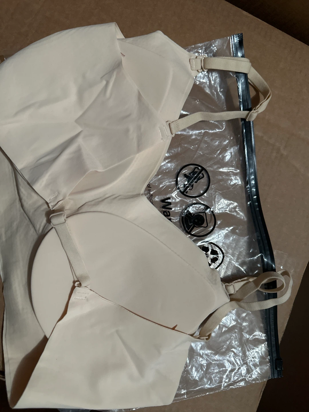 Beige padded wireless Bra - photo 2