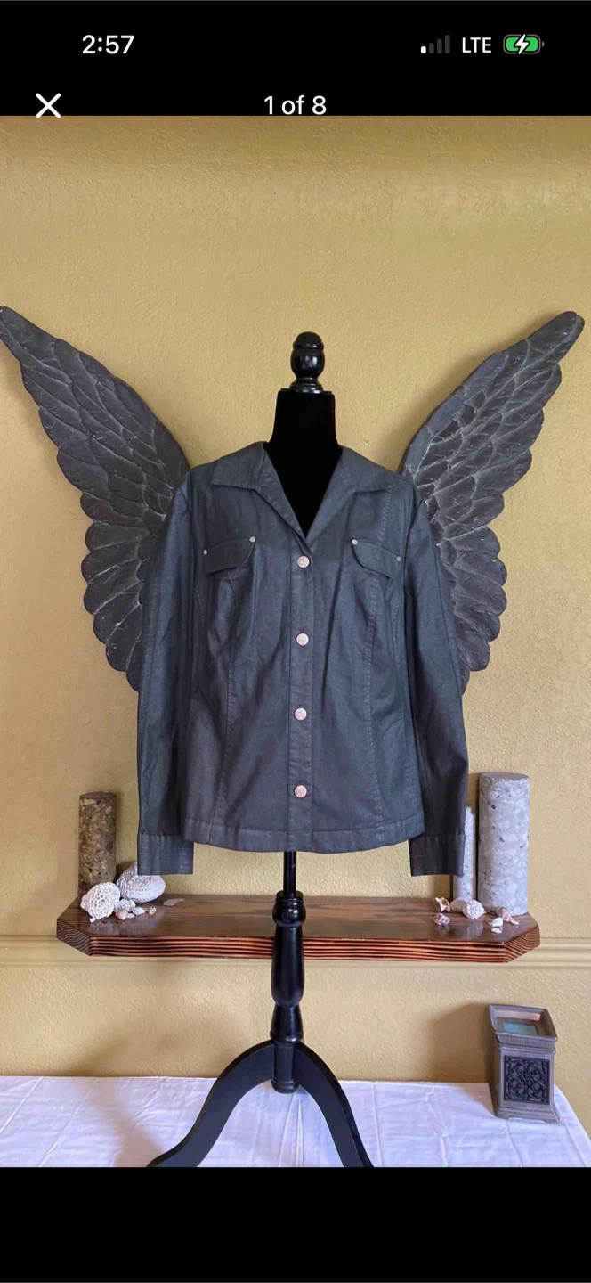 Vintage Cavita Sparkly Blazer Button Down Jacket