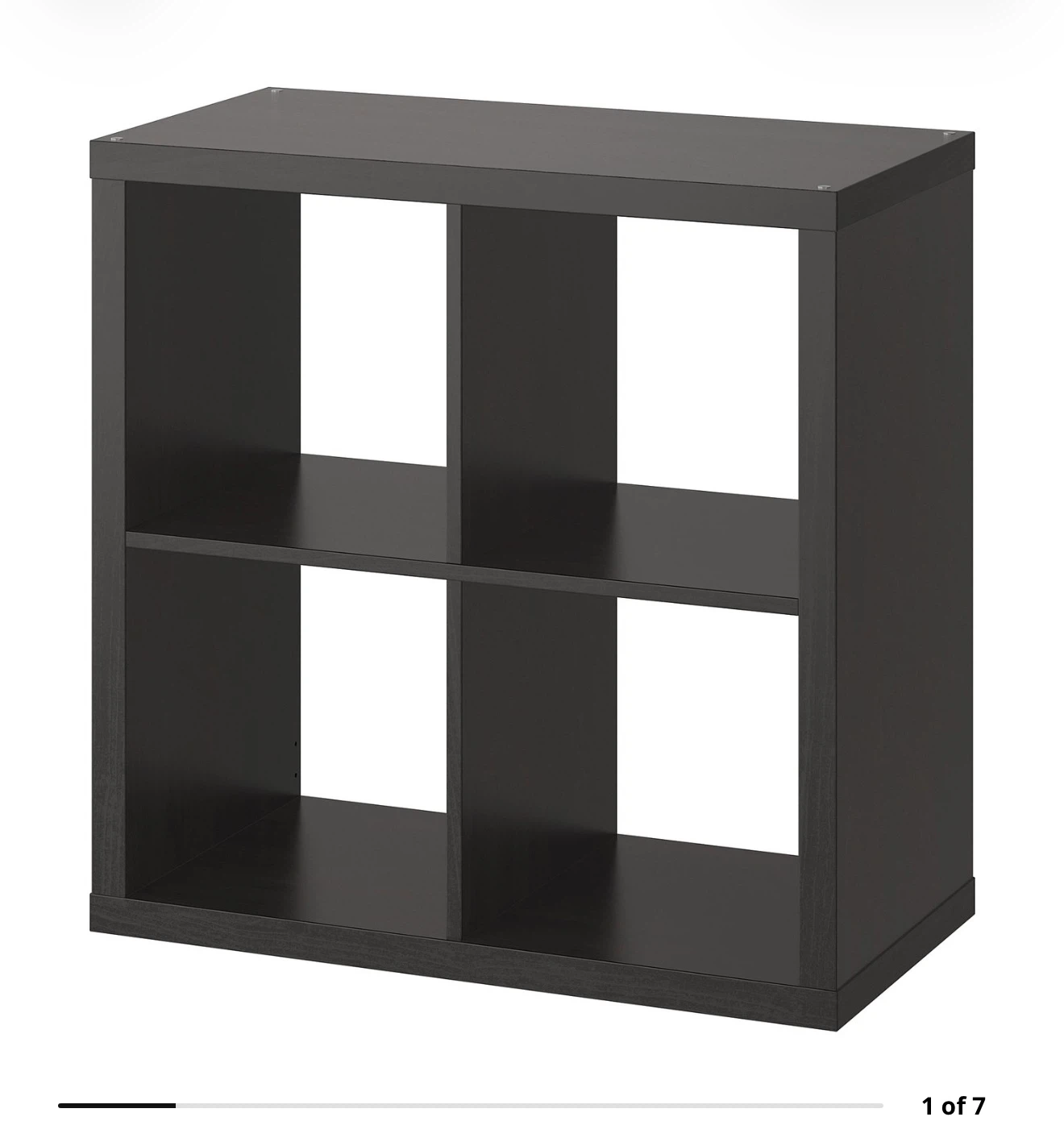IKEA KALLAX Shelf Unit 2x2 Black-Brown - photo 2