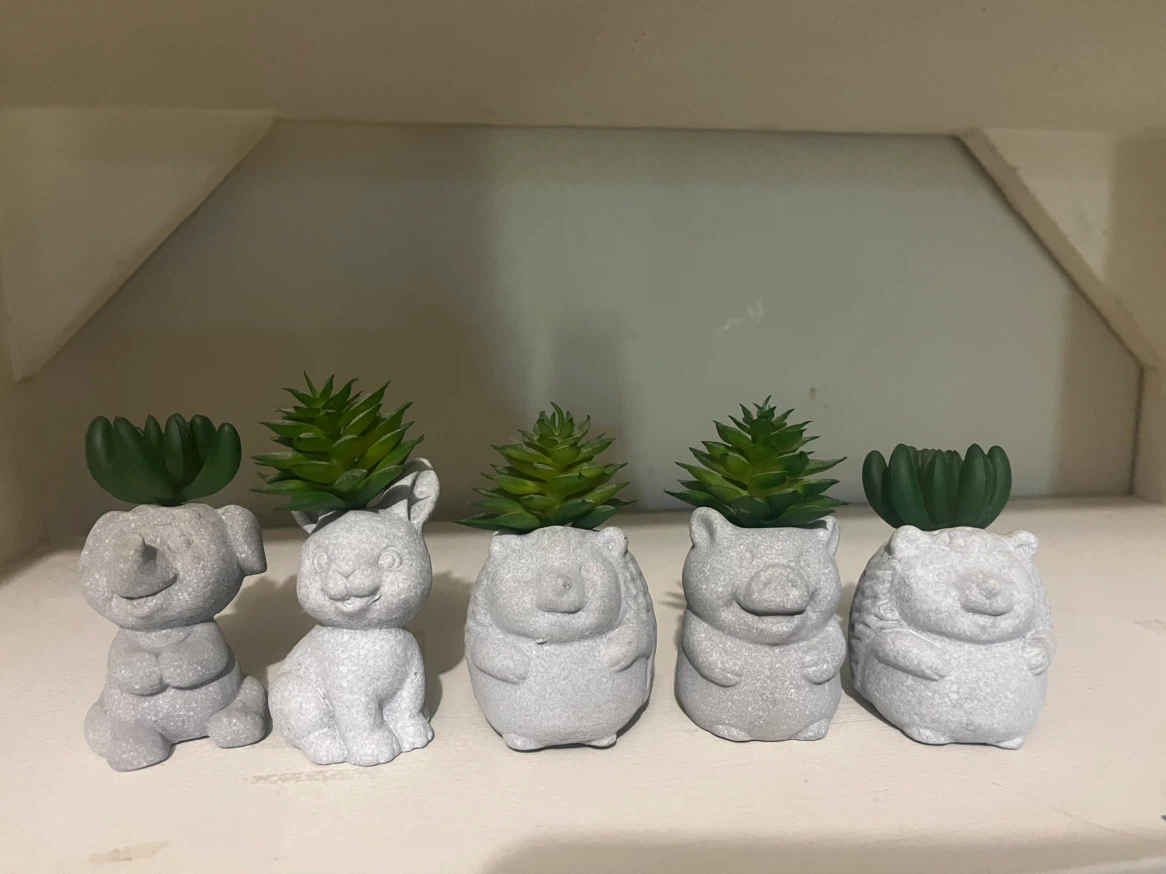 Set of 5 Animal Succulent Planters