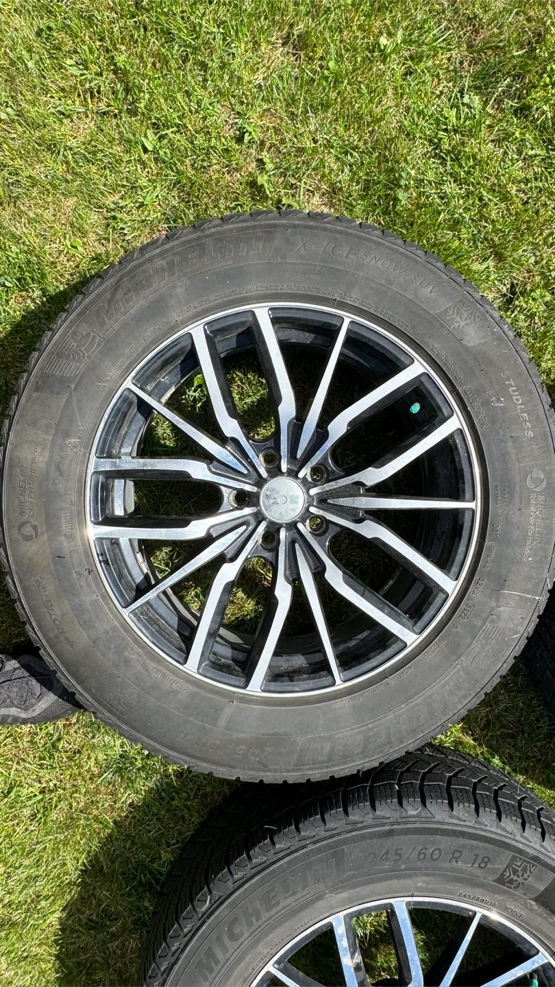 Michelin X-Ice SUV 245/ 60 R18 tires on rims. - photo 2