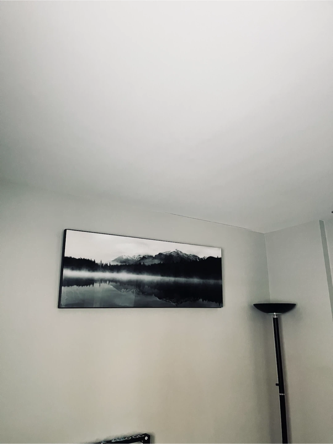 Black and White Mountain Landscape Wall Art - photo 3