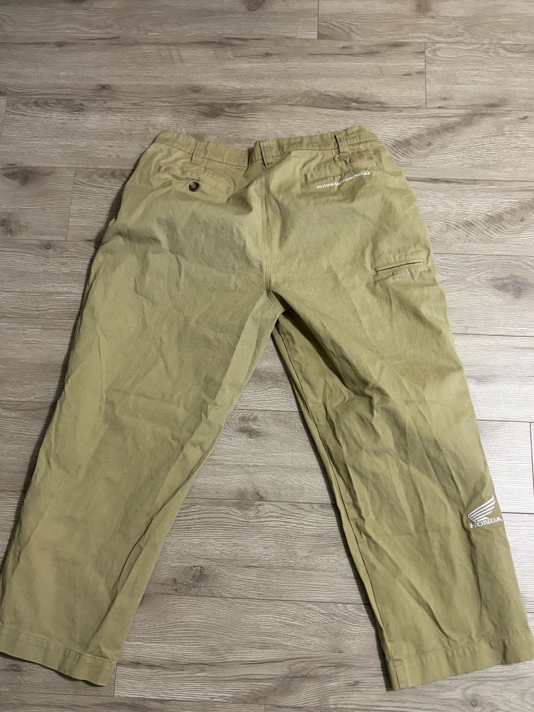P.H.Y.P.S Motorcycles x Honda Embroidered Khaki Pants - photo 4