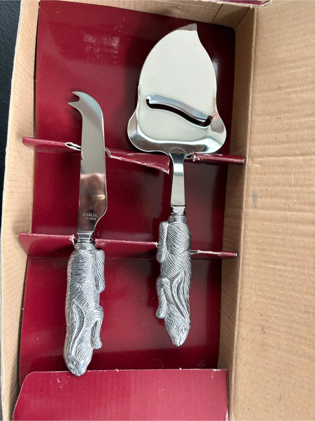 Arthur Court Designs "Bear Rabbits" Cheese Server Set