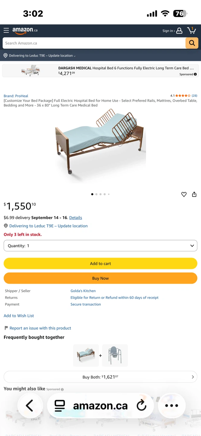 Full Electric Hospital Bed