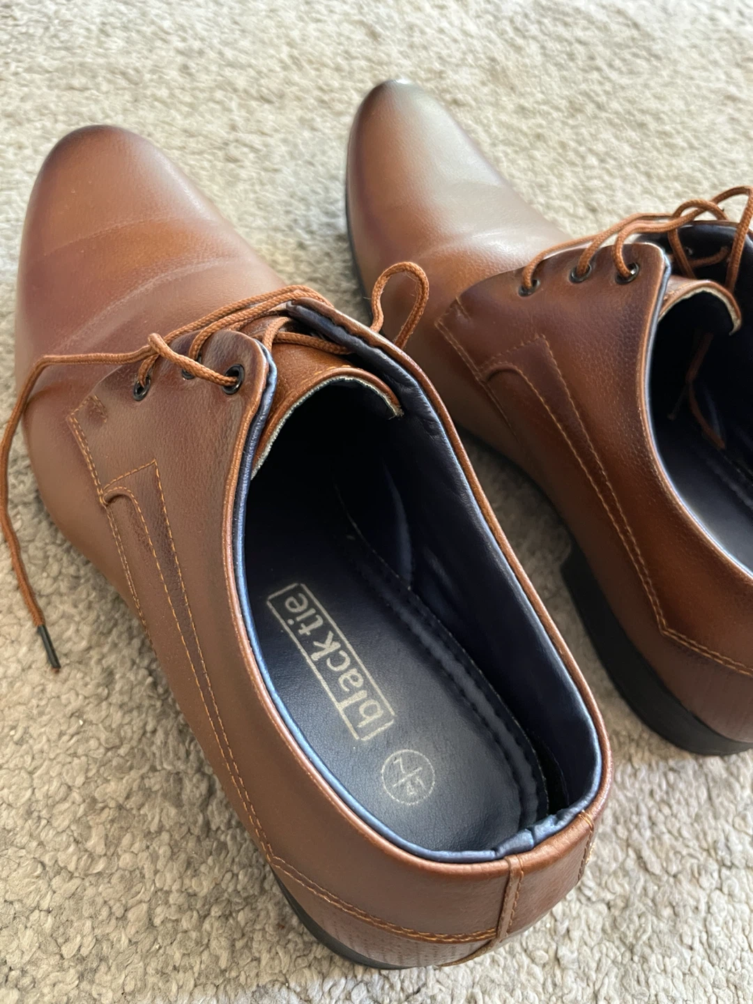 Black Tie Brown Dress Shoes - photo 3