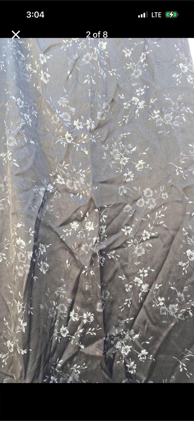 Vintage Floral Satin Maxi Skirt - photo 2