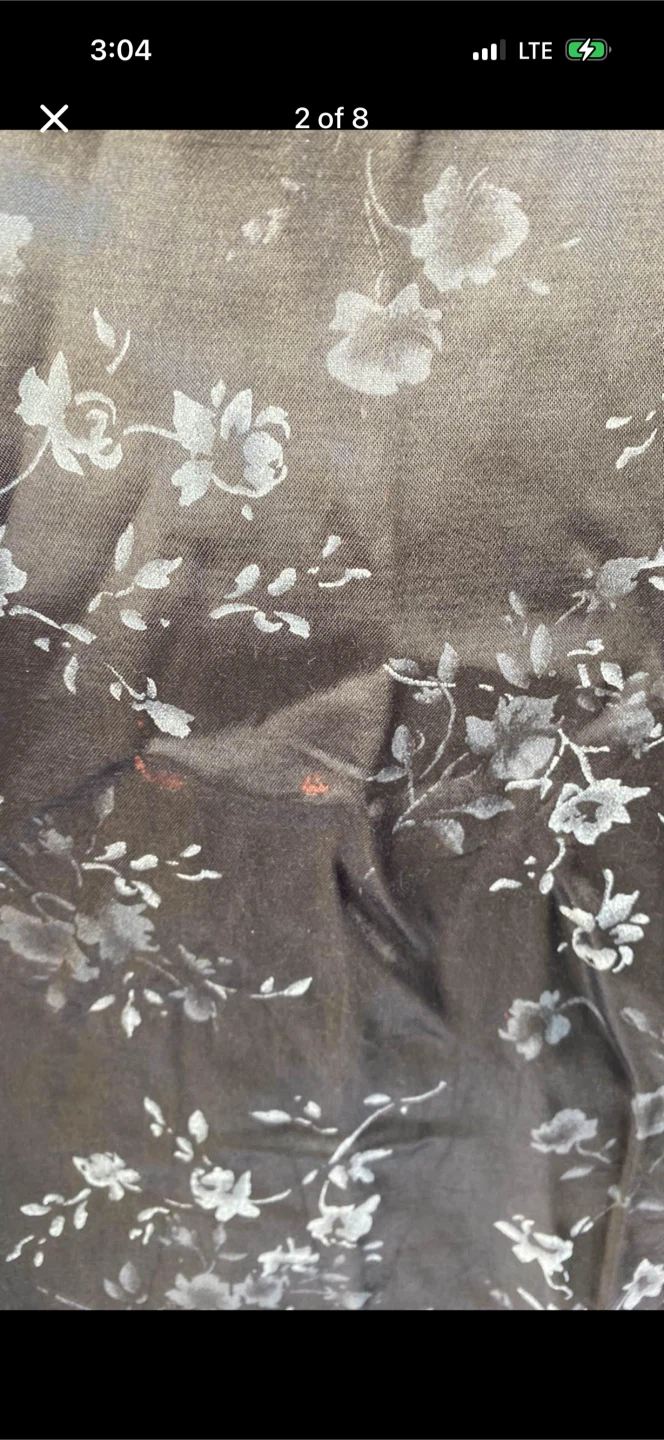 Vintage Floral Satin Maxi Skirt - photo 3