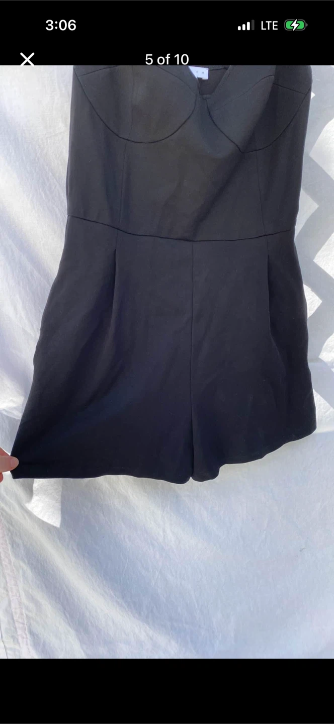 Leith Bustier Little Black Romper - photo 5