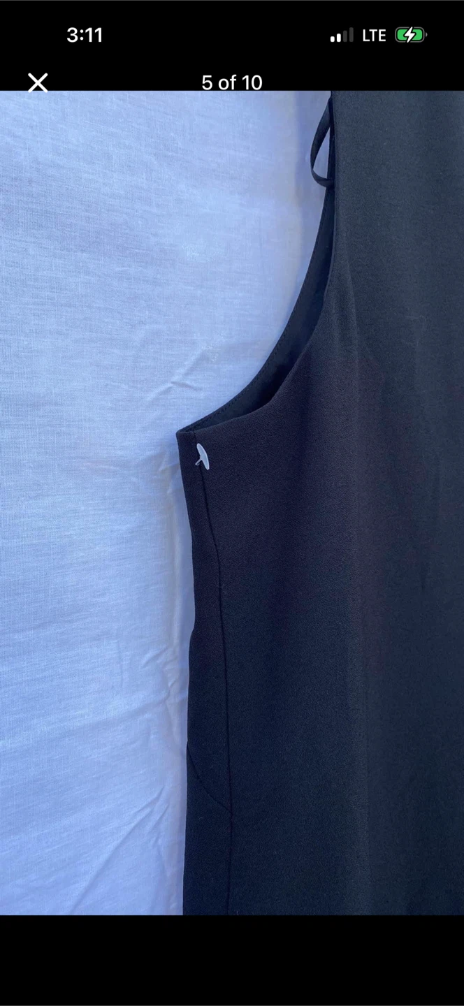 Eliza J Black Sleeveless Dress With Collar - photo 5