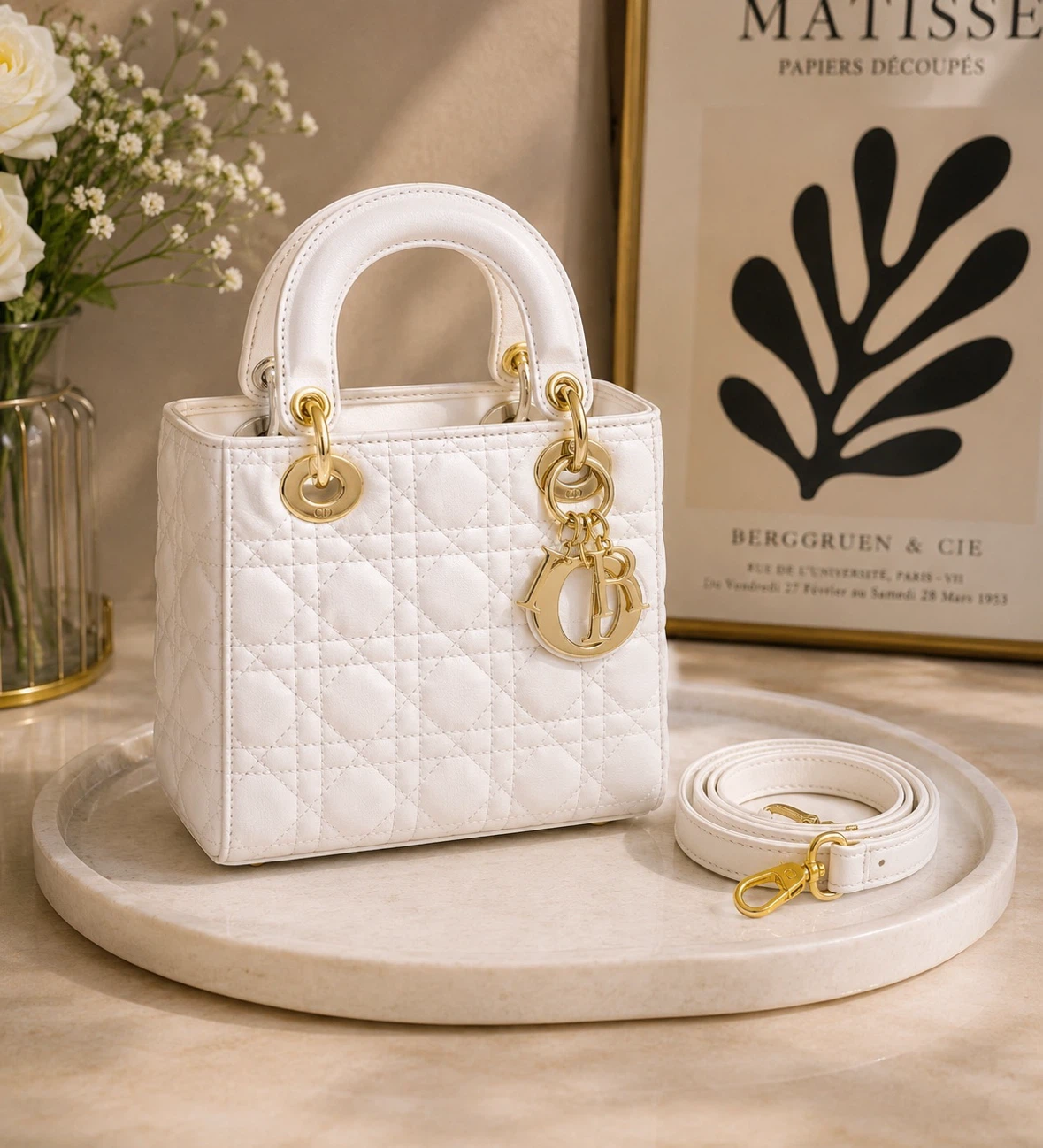 White Handbag