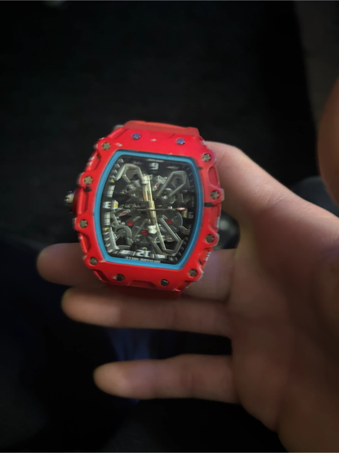 Richard Mille Style Red Rubber Watch - photo 2