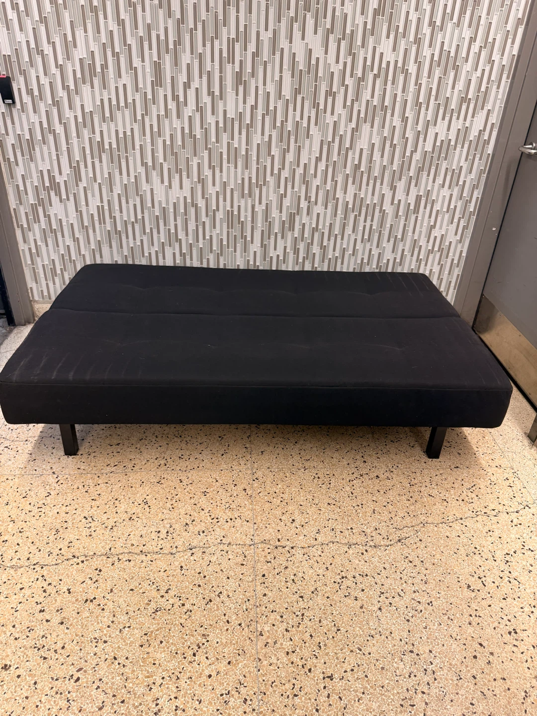 Black Futon Sofa Bed - photo 3
