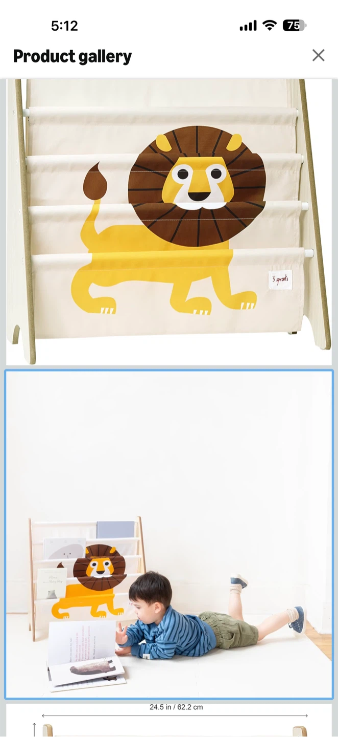 3 sprouts Bookcase Storage, Lion - photo 2