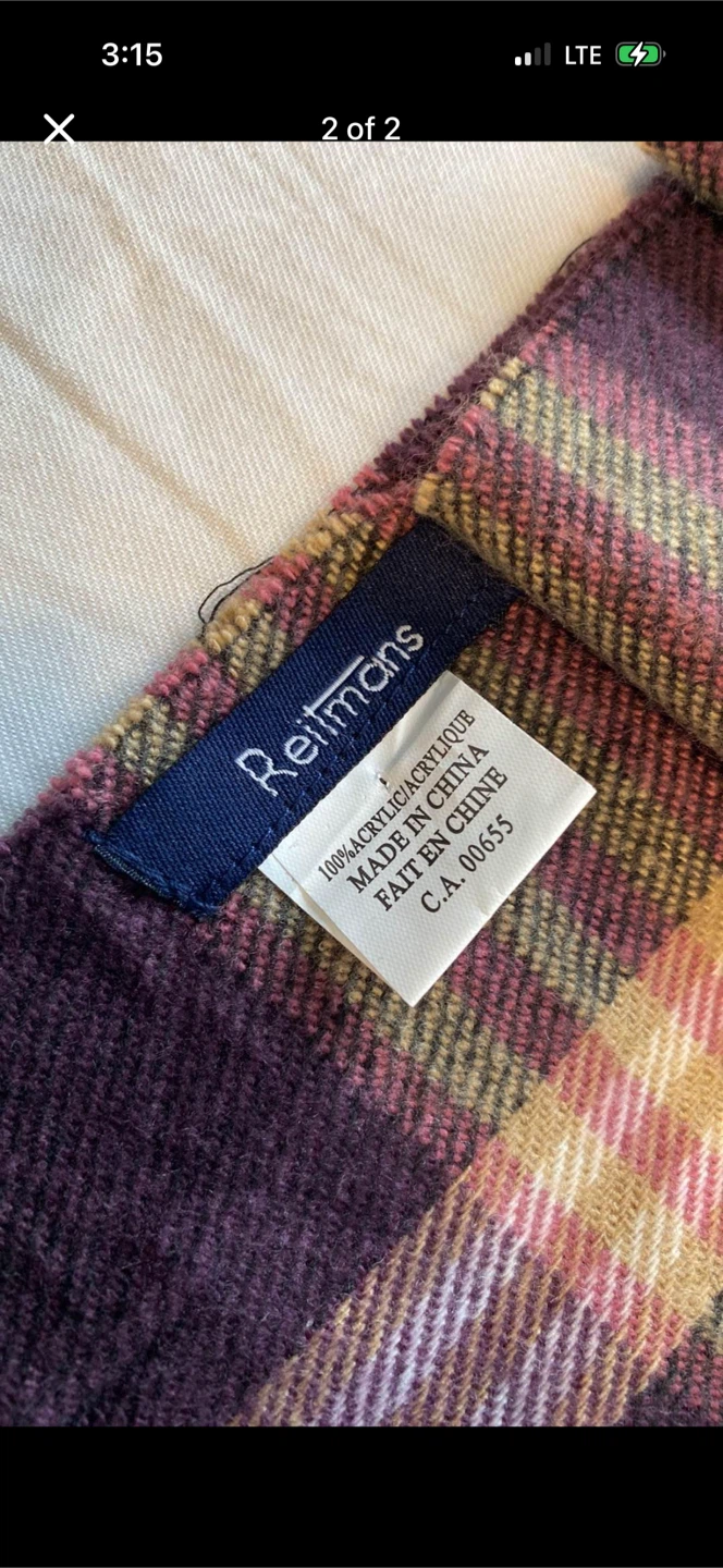 Reitmans Plaid Scarf - photo 2