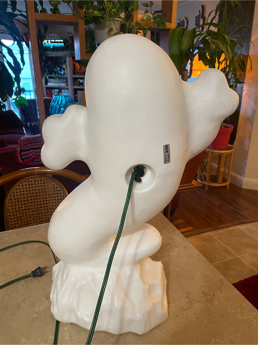 Vintage Lighted Blow Mold Ghost Decoration - photo 3