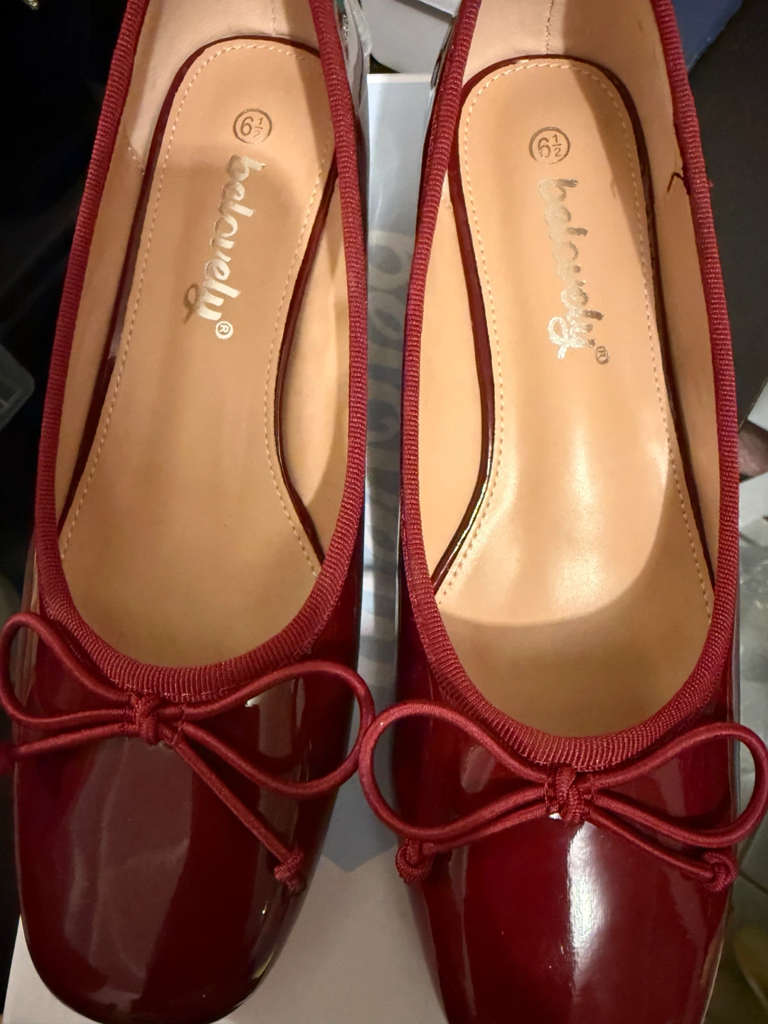 Belovely Wine Red Ballet  Women's Size 6.5