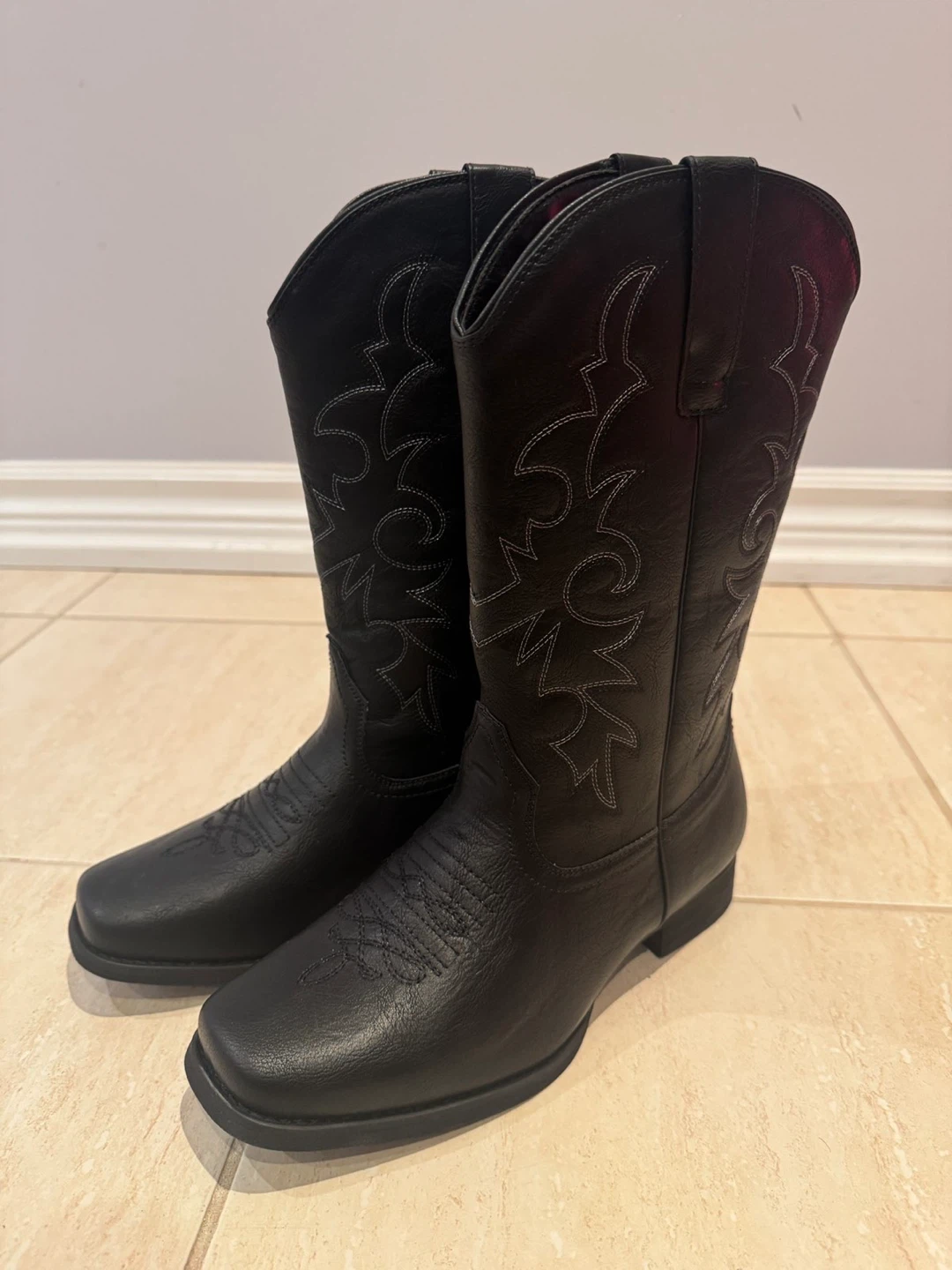 Black Western Cowboy Boots - photo 3