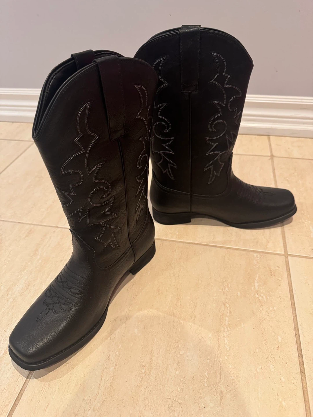 Black Western Cowboy Boots - photo 4