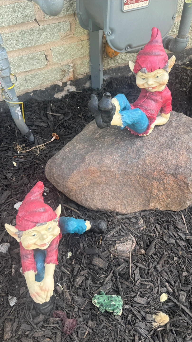 Garden Gnome Figurines - 2 Pack