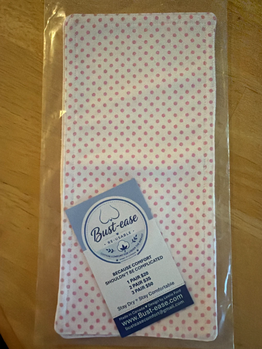 New Bust-ease Re-usable Cotton Breast Liners