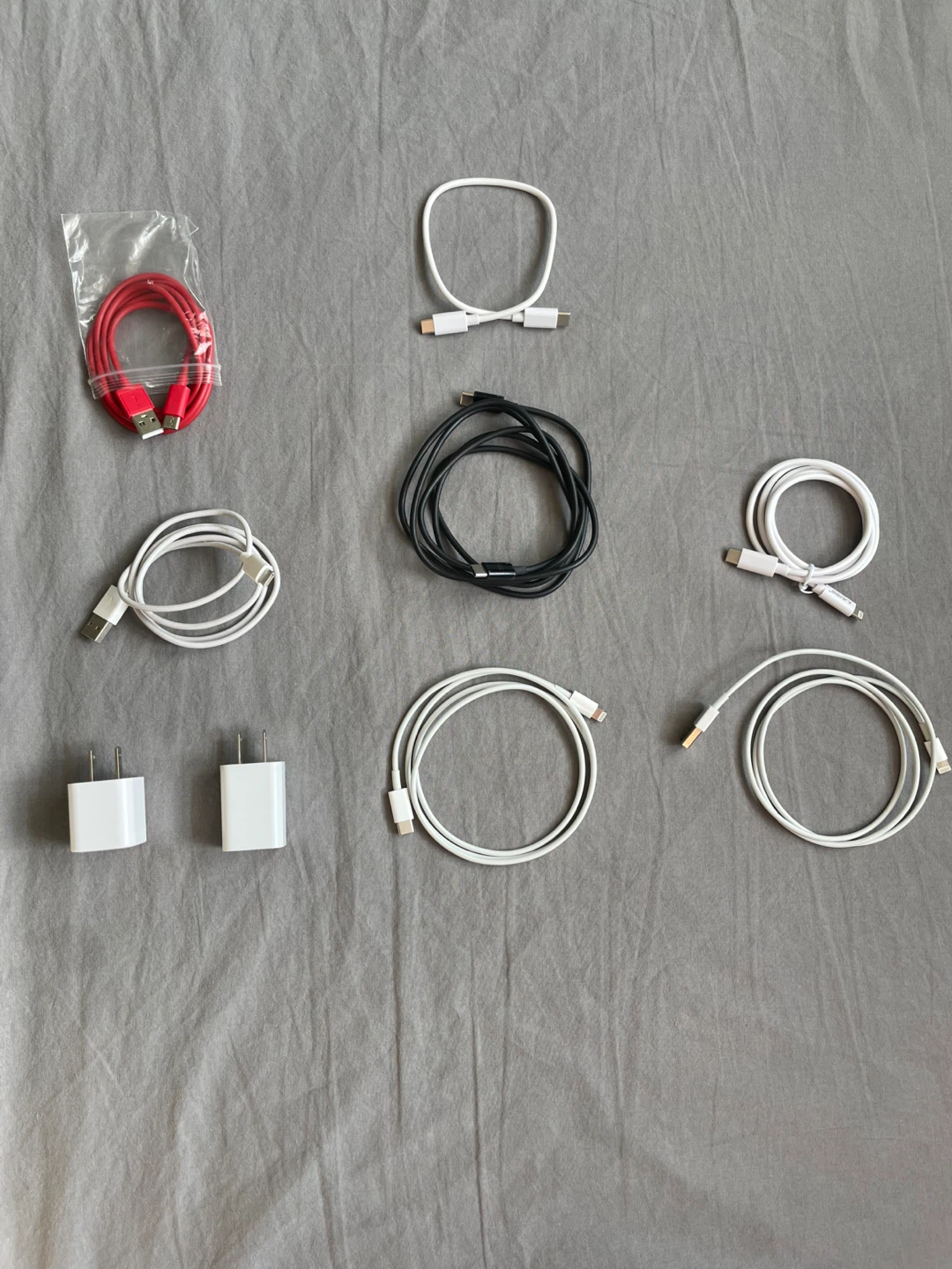 Assorted USB Charging Cables and Power Adapters - photo 4