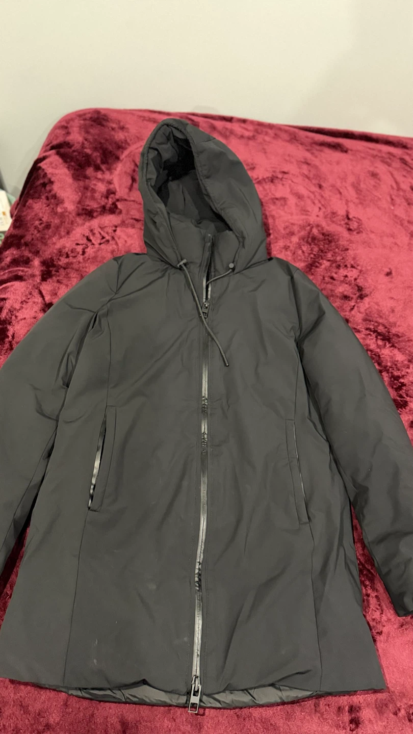 ZARA Black Puffer Coat with Hood - photo 3