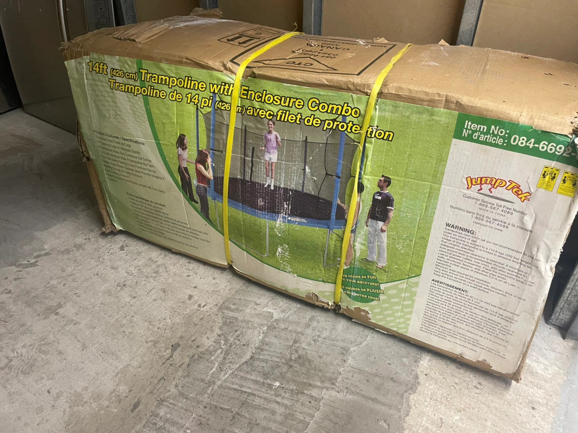 JumpTek 14ft Trampoline with Enclosure Combo