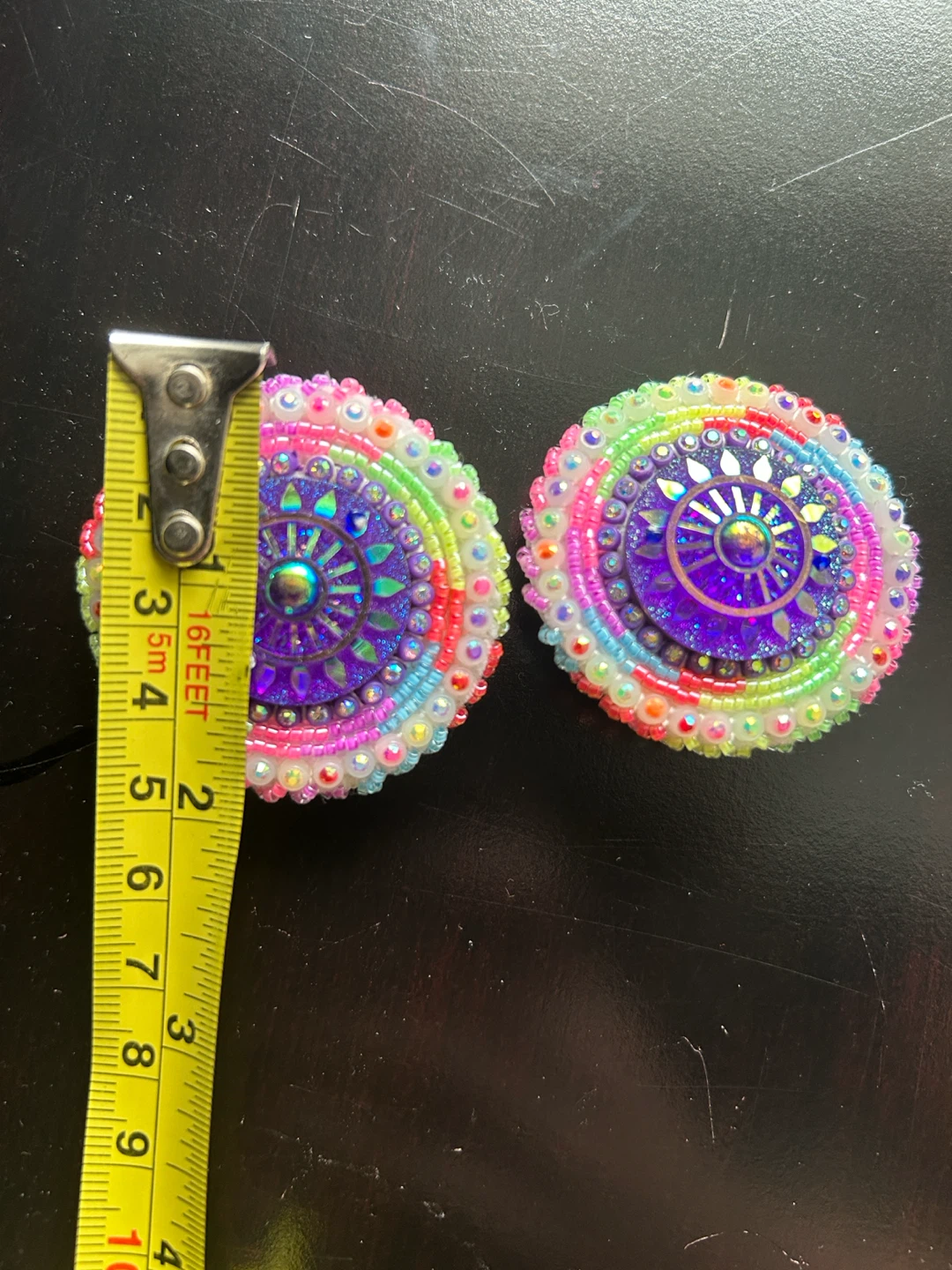 Handmade Beaded Earrings - photo 3