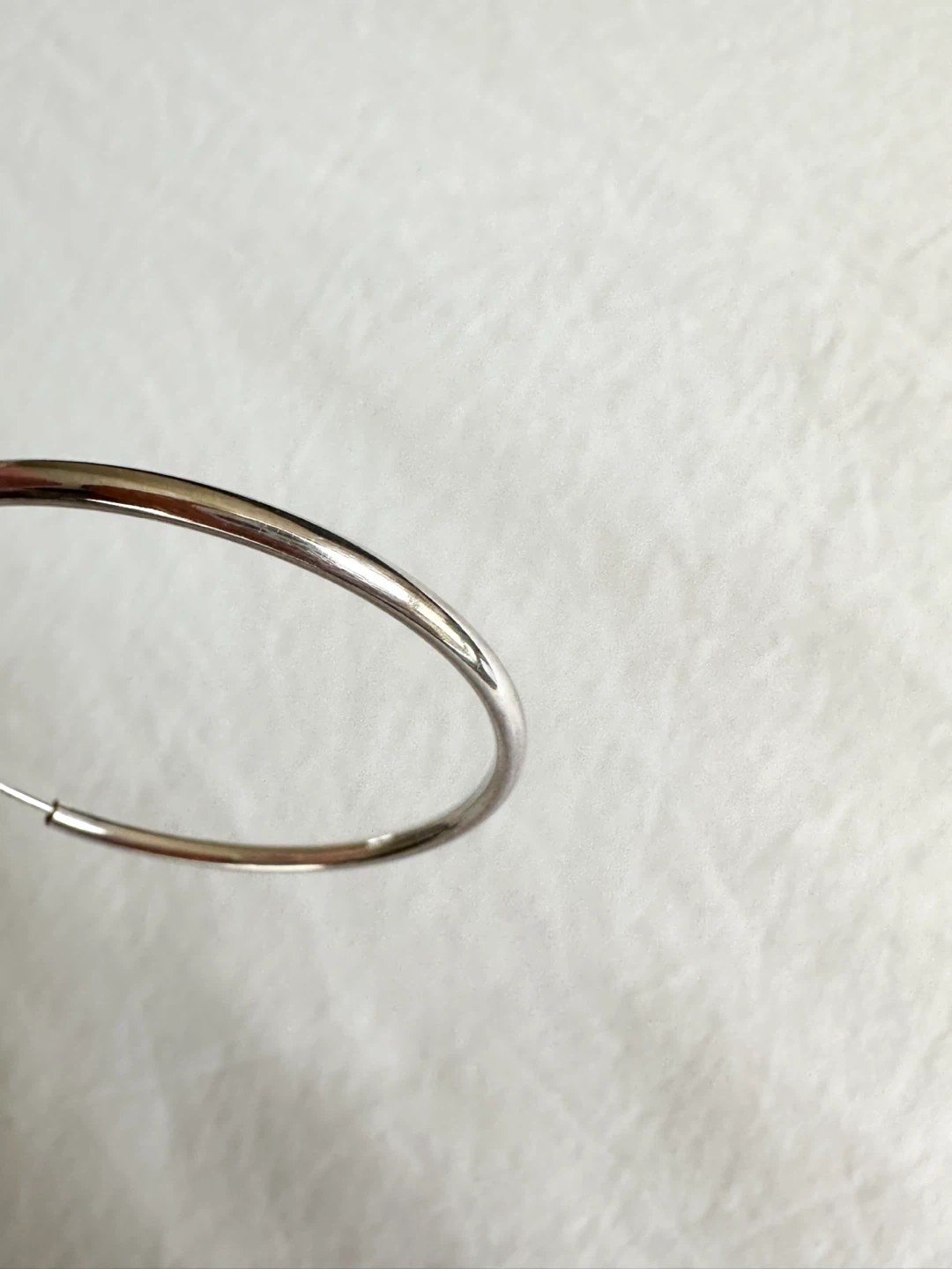 🆕 Silver Hoop Earrings - photo 3