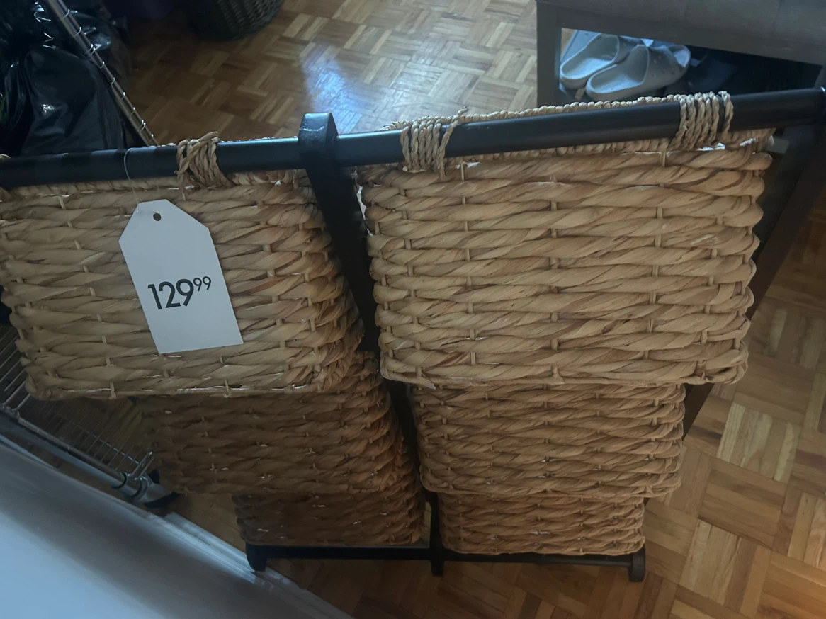 Wicker Basket Storage Unit - photo 2
