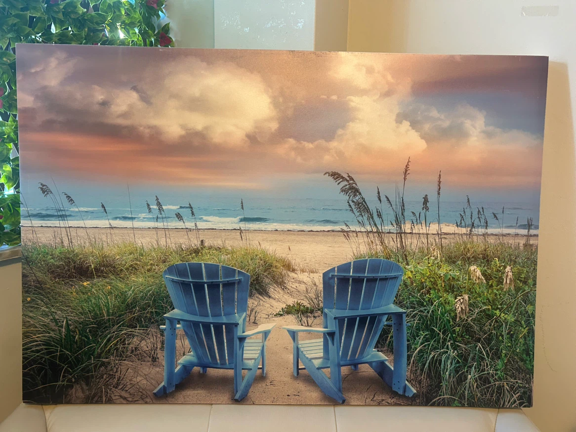Beach Scene Wall Art Canvas
