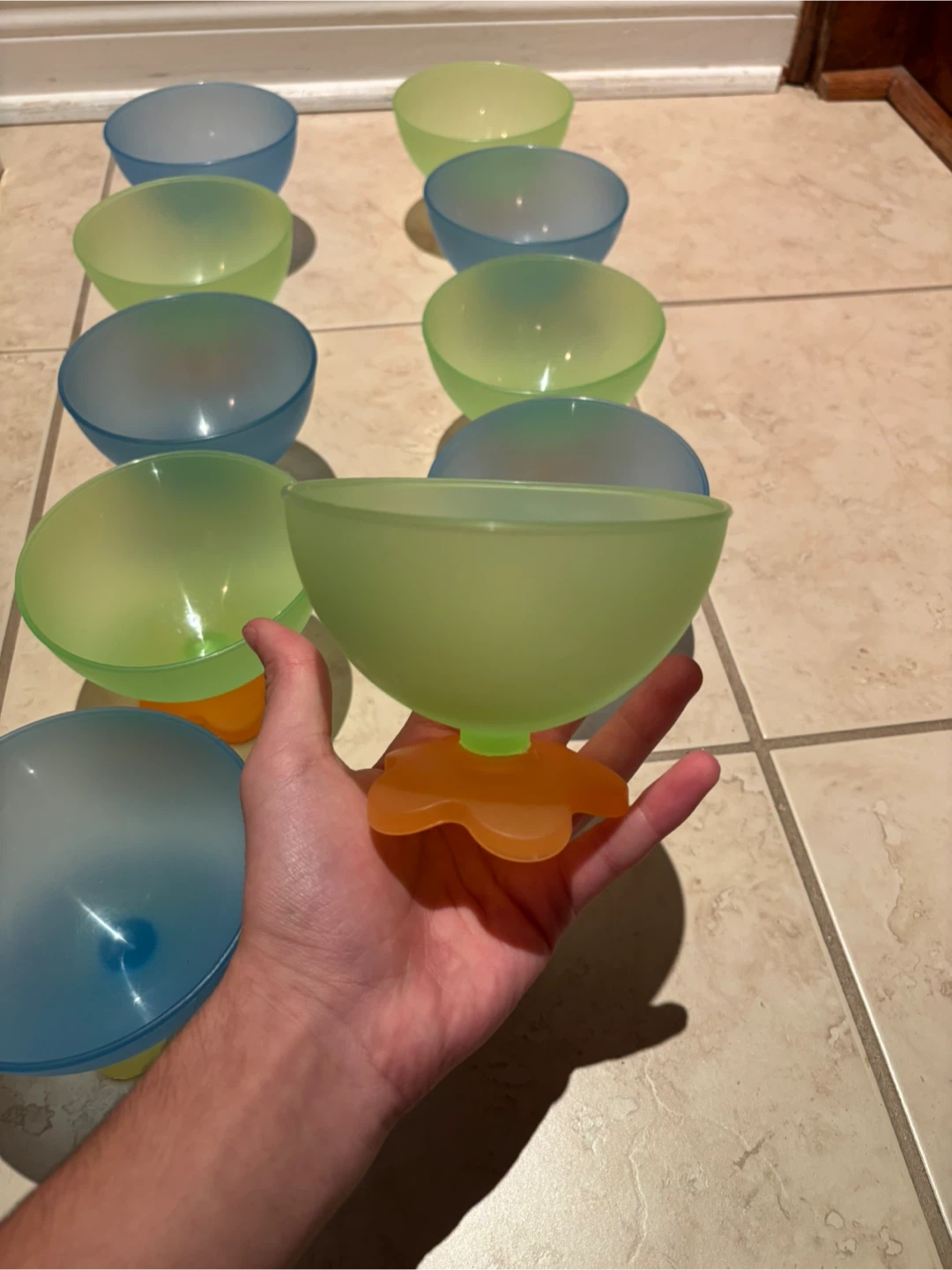 Set of 10 Plastic Dessert Bowls - photo 2