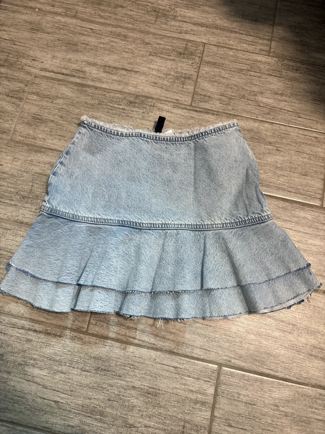 Divided by H&M Denim Ruffle Skirt