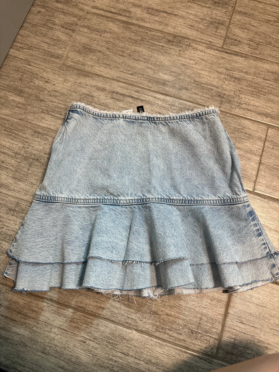 Divided by H&M Denim Ruffle Skirt - photo 2