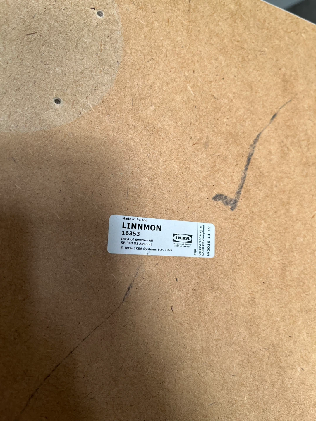 IKEA LINNMON / ADILS Table - White - photo 4