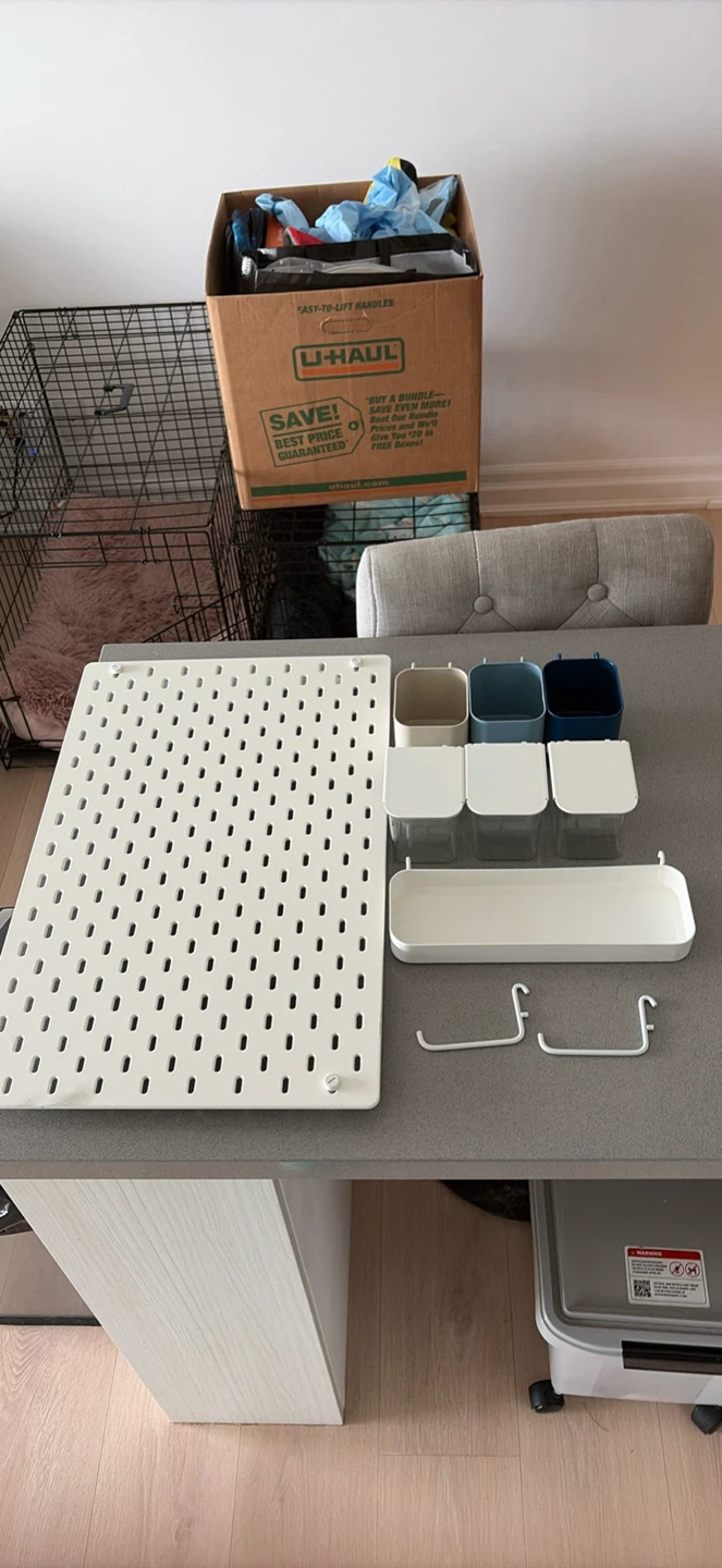 Ikea Pegboard with Accessories