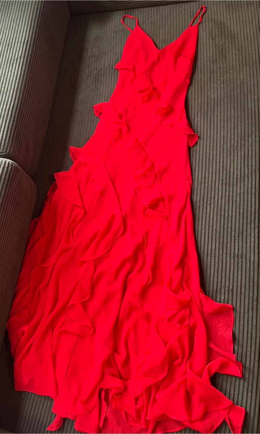 Ever New Maxi Ruffled Dress (Poppy, US 8/M, Worn Once) - photo 4