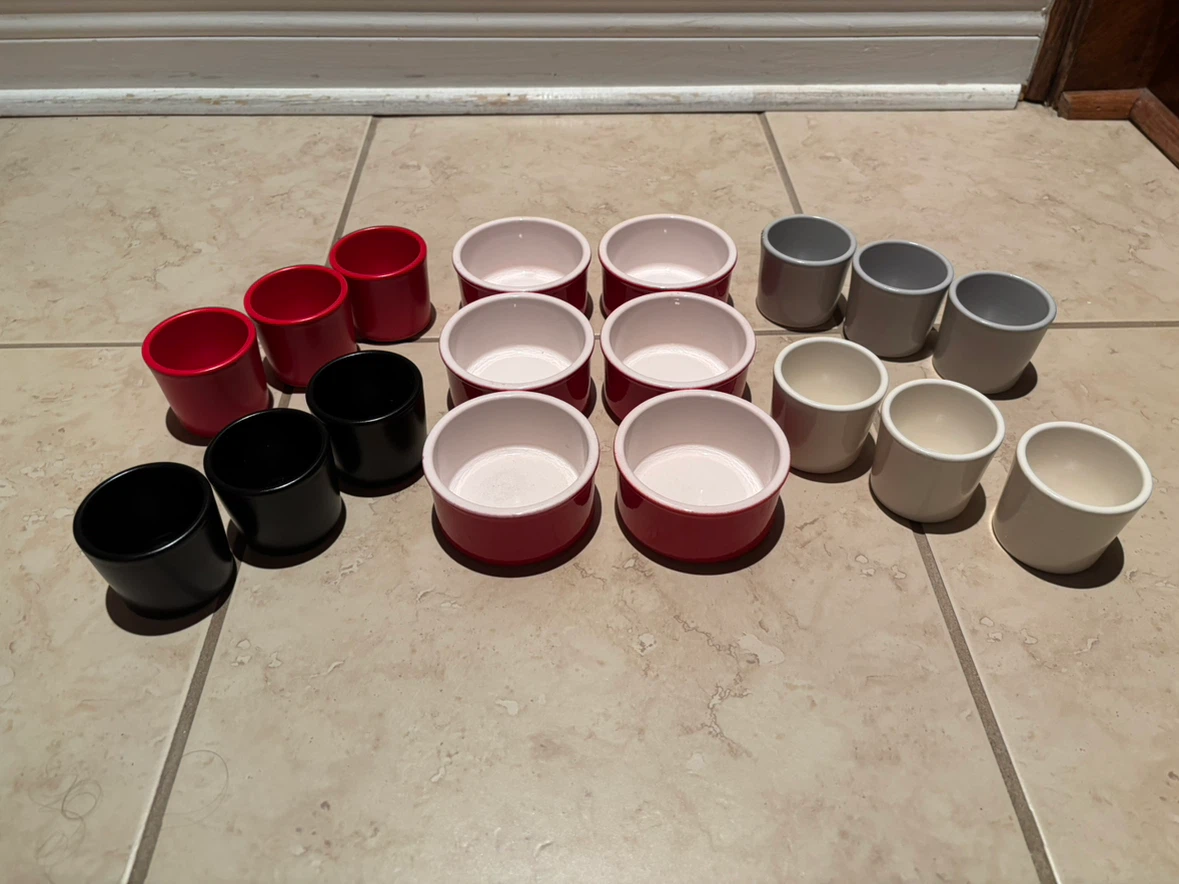 Set of 16 Small Ceramic Ramekins