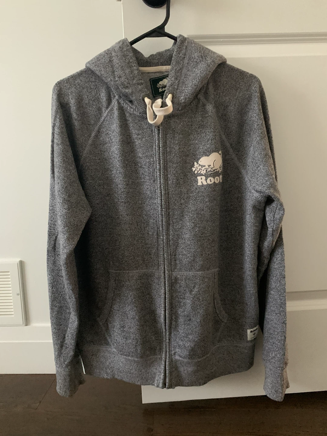 Roots Grey Zip-Up Hoodie