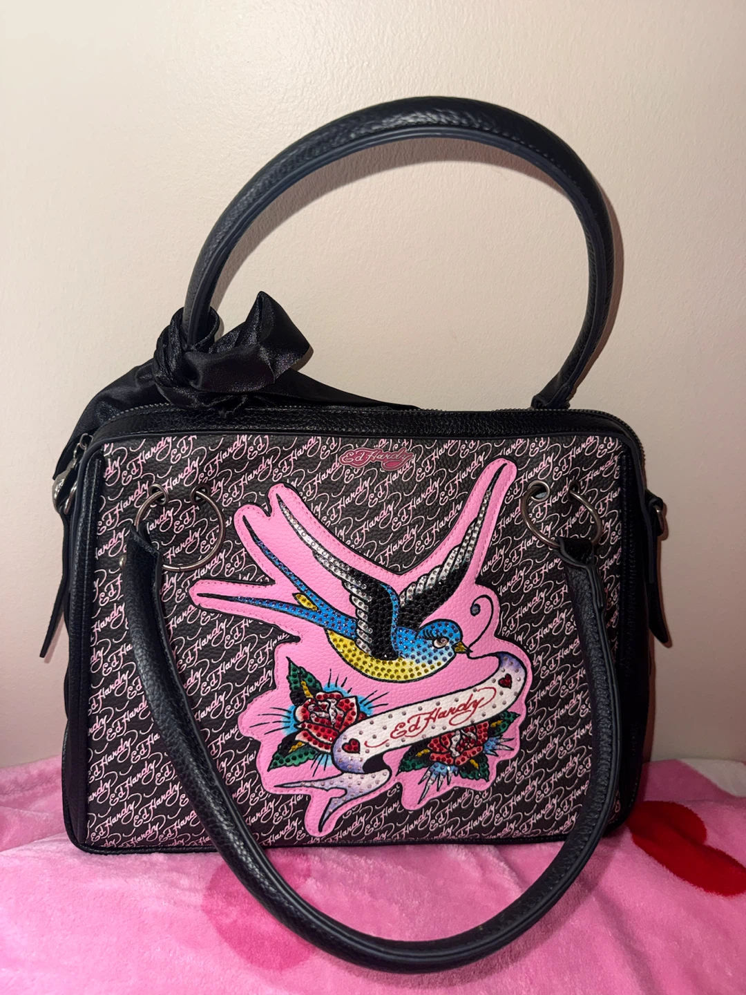 NEW ED HARDY TOTE PURSR