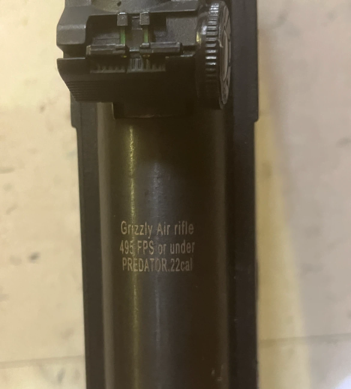 Grizzly air rifle  495 FPS or under  predator 22 cal plus ammo - photo 2