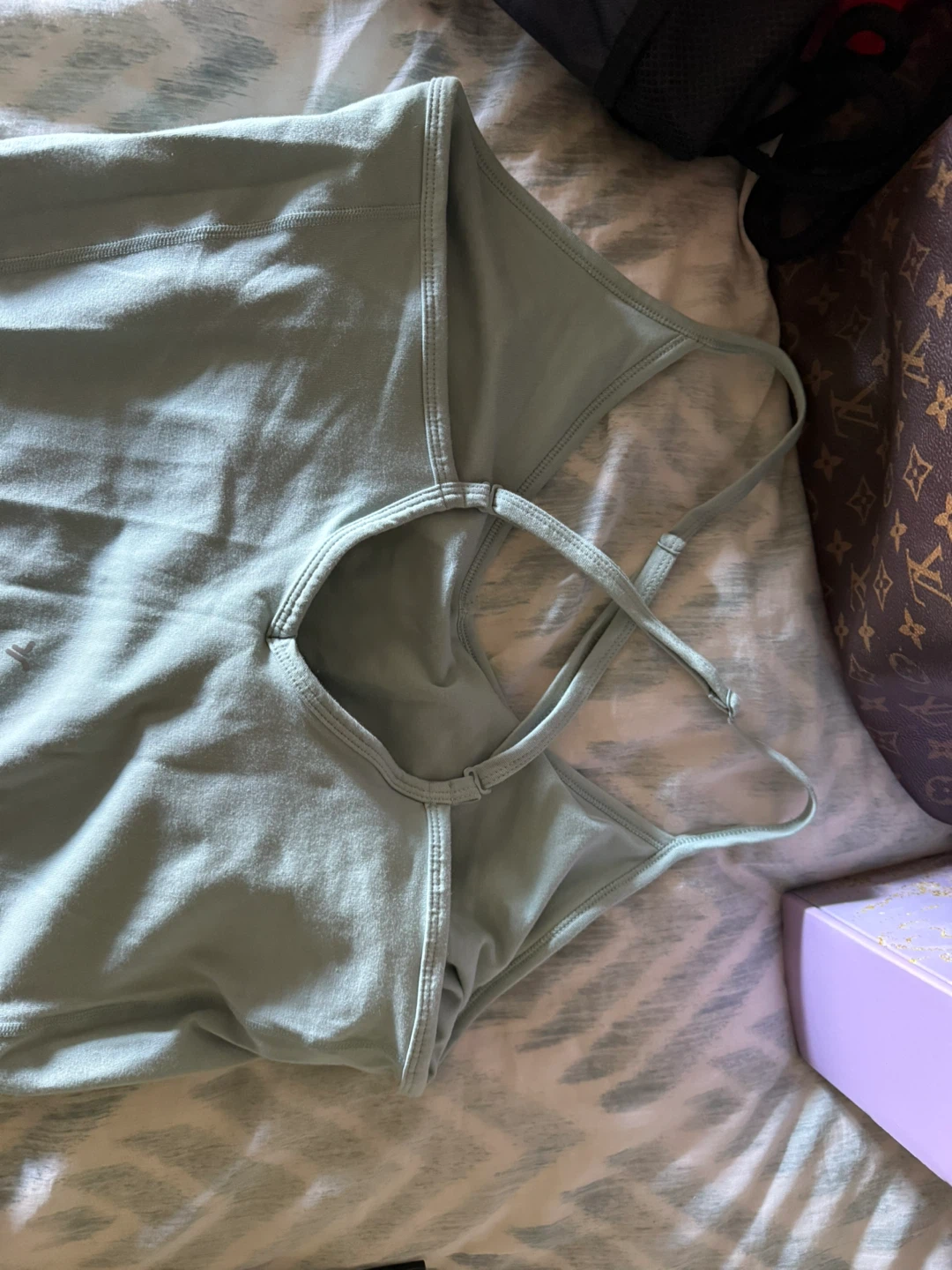 Sage Green Spaghetti Strap Jumpsuit - photo 2