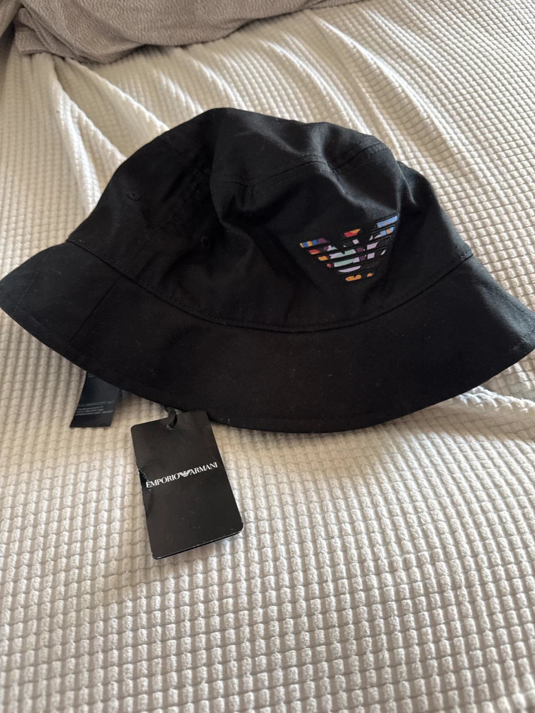 Emporio Armani Black Bucket Hat