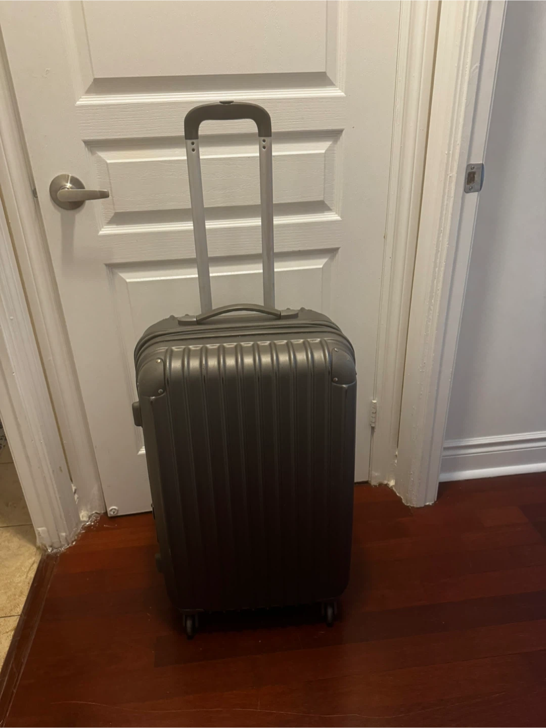 Grey Hardshell Spinner Suitcase