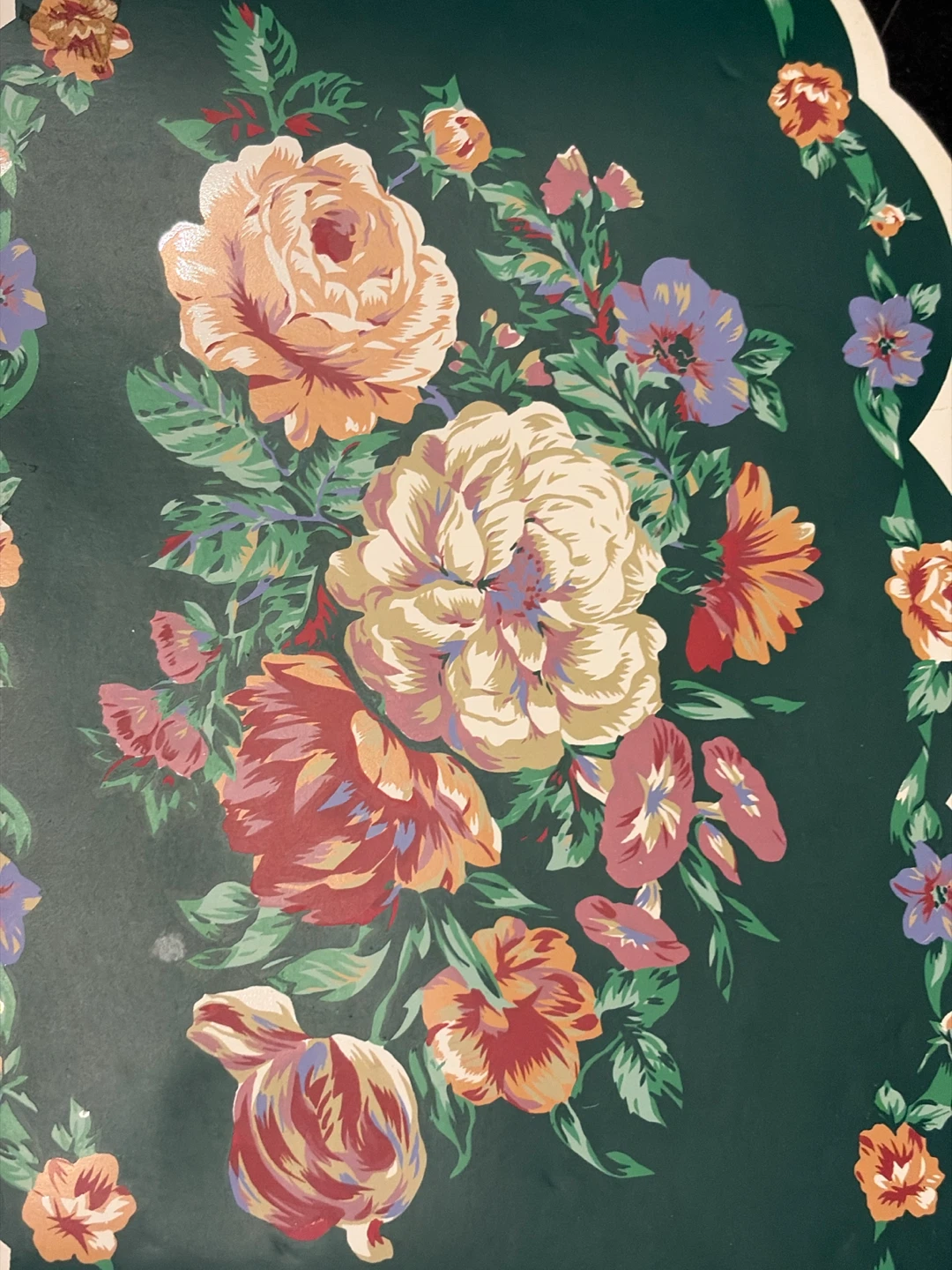 Vintage Vinyl Placemats - Set of 2 - Floral Design - photo 4