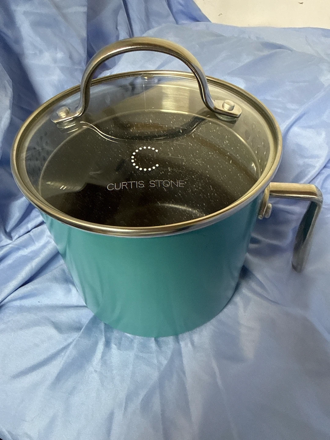 Curtis Stone teal pouring pot 15qt - photo 2