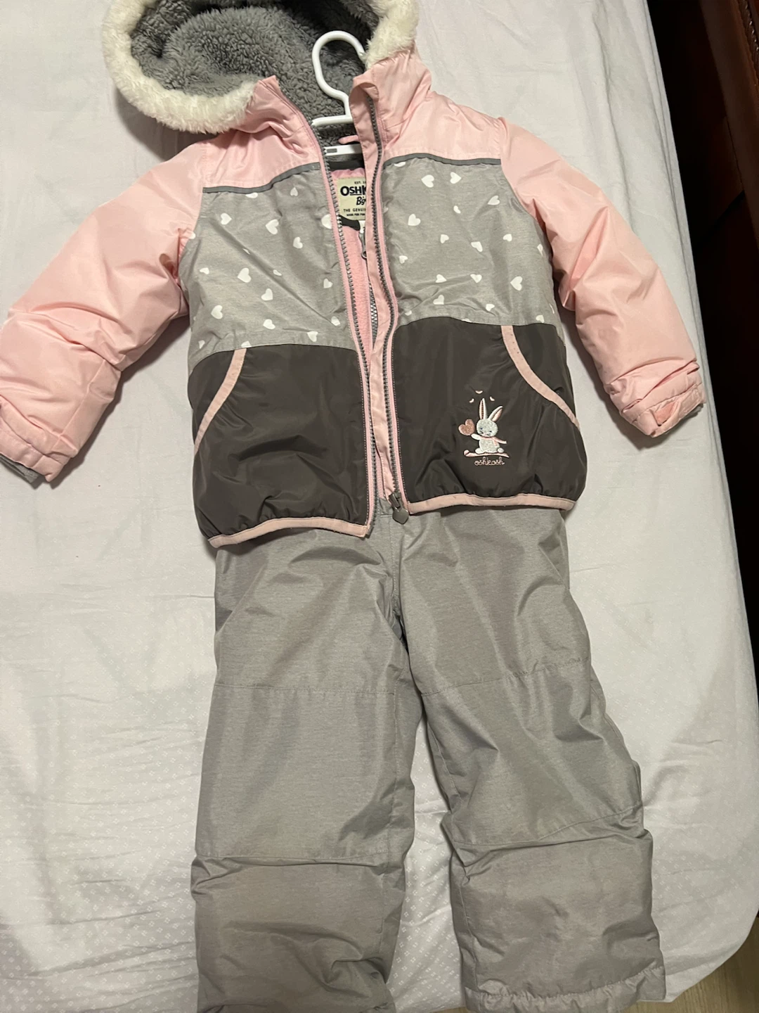 OshKosh B'gosh Pink and Gray Winter Snowsuit