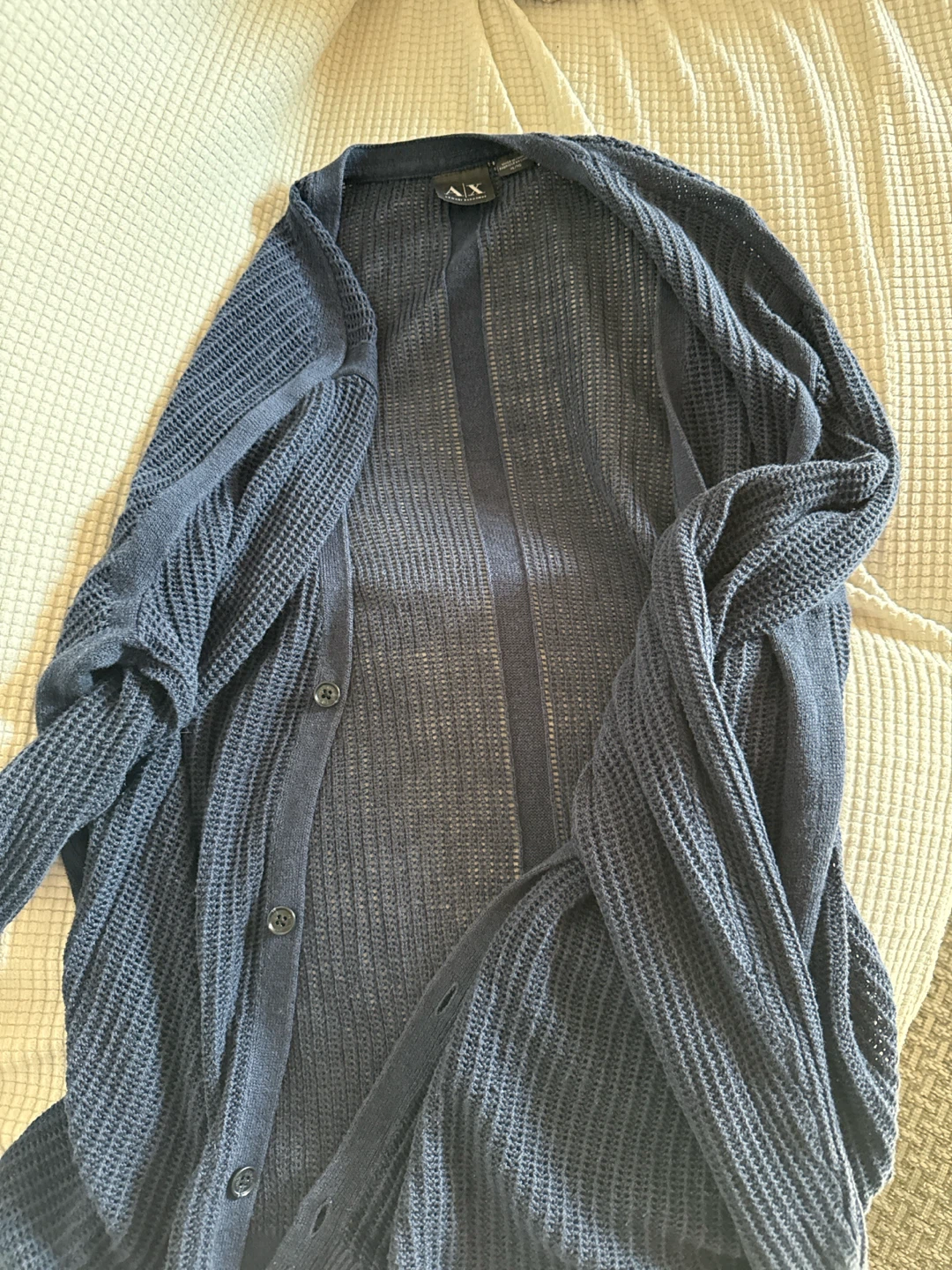 Armani Exchange Navy Cardigan